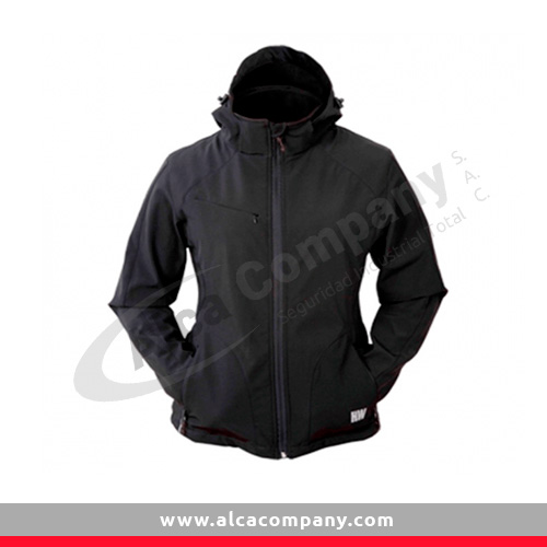CASACA HARDWORK LAMINADO LOBA NEGRA L A-ropa industrial-alca company