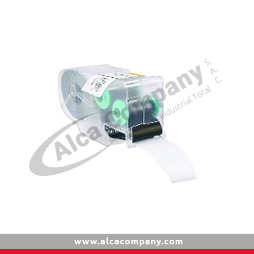 Cassette con 225 etiquetas auto laminadas para cables de 12-10 AWG, A=25.4mm, L= 31.75mm