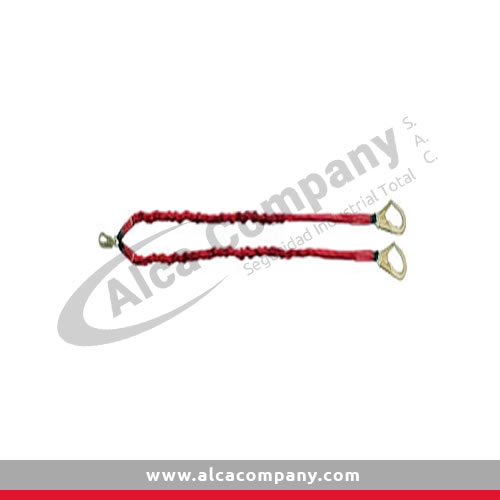LINEA DE VIDA DOBLE DIAMANTE, CON GANCHOS GRANDES