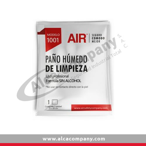 PAÑOS HÚMEDOS DE LIMPIEZA PARA RESPIRADORES AIR SAFETY 1001_PERU